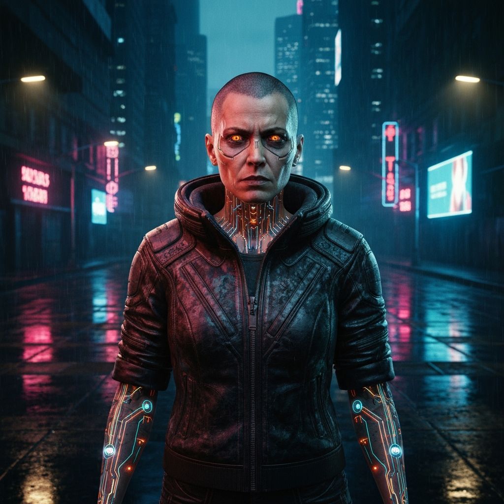 Cyberpunk portrait example