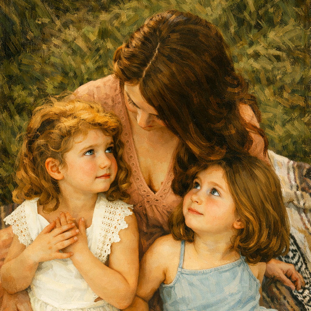 Oil Painting portrait example